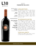 2021 L10 Premium Malbec – Fact Sheet
