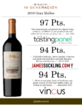 2019 Bianchi IV Generación Gran Malbec – Accolades Sell Sheet
