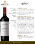 2020 Oasis Sur Malbec – Fact Sheet