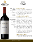 2021 Oasis Sur Malbec – Fact Sheet