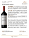 2023 Oasis Sur Malbec – Fact Sheet