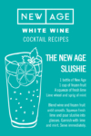 New Age White Wine – New Age Slushie – Cocktail Recipe Card