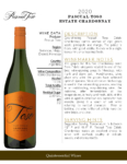 2020 Pascual Toso Estate Chardonnay – Fact Sheet