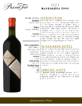 2021 Pascual Toso Ultra Premium Magdalena – Fact Sheet