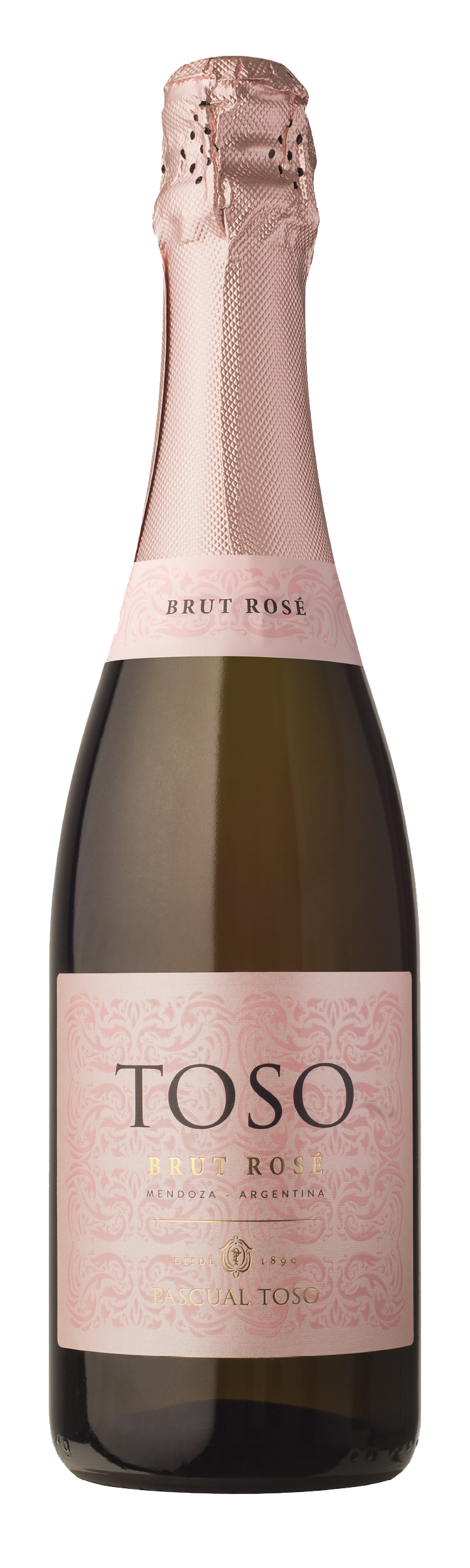 Pascual Toso Brut Rosé - Bottle - Non-Vintage