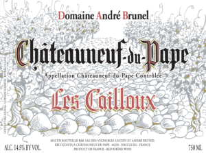 André Brunel Châteauneuf-du-Pape Les Cailloux Rouge – Front Label – Non-Vintage