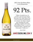 2023 André Brunel Côtes du Rhône Cuvée Becassonne – 92 points, James Suckling – Accolade Sell Sheet