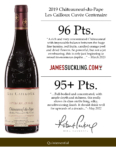2019 André Brunel Châteauneuf-du-Pape Les Cailloux Cuvée Centenaire – Accolades Sell Sheet
