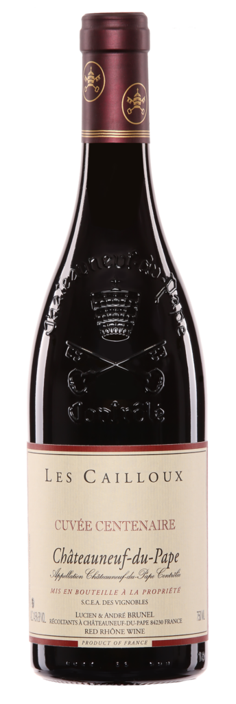 André Brunel	Châteauneuf-du-Pape Les Cailloux Cuvée Centenaire 2022 bottle image
