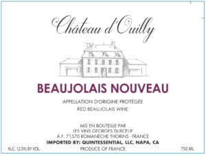 Georges Duboeuf Chateau d’Ouilly Beaujolais Nouveau – Front Label – Non-Vintage