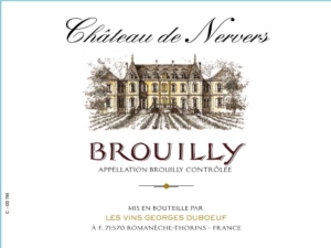 Georges Duboeuf Chateau de Nervers Brouilly – Front Label – Non-Vintage