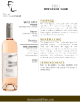 2021 Château Ferry Lacombe Evidence Rosé – Fact Sheet