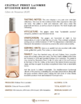 2023 Château Ferry Lacombe Evidence Rosé – Fact Sheet