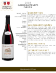 2018 Georges Duboeuf Clos des Quatre Vents Fleurie – Fact Sheet