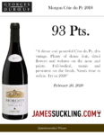 2018 Georges Duboeuf Domaine de Javerniére “Cote du Py” Morgon – 93 points, James Suckling – Accolade Sell Sheet