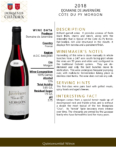 2018 Georges Duboeuf Domaine de Javerniére “Cote du Py” Morgon – Fact Sheet