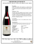 2016 Georges Duboeuf Domaine du Riaz Cote de Brouilly – Fact Sheet