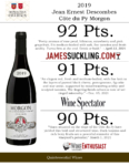 2019 Georges Duboeuf Jean-Ernest Descombes Morgon Côte du Py – Accolades Sell Sheet