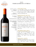 2019 Famille Bouey Cuvée 11 – Fact Sheet