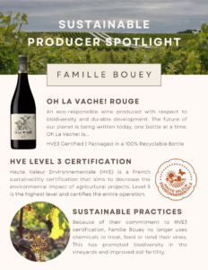 Famille Bouey Oh La Vache! Rouge – Organic Sell Sheet