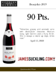 2019 Georges Duboeuf Beaujolais – 90 points, James Suckling – Accolade Sell Sheet