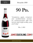 2020 Georges Duboeuf Beaujolais – 90 points, James Suckling – Accolade Sell Sheet
