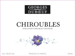 Georges Duboeuf Chiroubles – Front Label – Non-Vintage