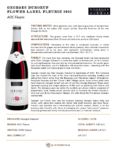2022 Georges Duboeuf Fleurie – Fact Sheet