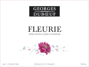 Georges Duboeuf Fleurie – Front Label – Non-Vintage