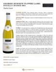 2021 Georges Duboeuf Pouilly-Fuissé – Fact Sheet