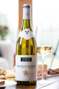 Georges Duboeuf Pouilly-Fuissé – Beauty – with Food & Glass