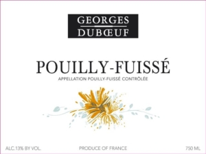 Georges Duboeuf Pouilly-Fuissé – Front Label – Non-Vintage