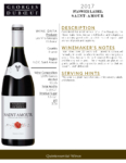 2017 Georges Duboeuf Saint Amour – Fact Sheet
