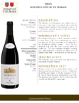 2018 Georges Duboeuf Côte du Py Morgon – Fact Sheet