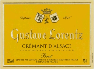 Gustave Lorentz Crémant d’Alsace Brut – Front Label – Non-Vintage