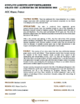 2016 Gustave Lorentz Gewurztraminer Grand Cru Altenberg de Bergheim – Fact Sheet