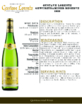 2020 Gustave Lorentz Gewurztraminer Reserve – Fact Sheet