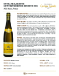2021 Gustave Lorentz Gewurztraminer Reserve – Fact Sheet