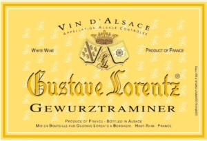 Gustave Lorentz Gewurztraminer Reserve – Front Label – Non-Vintage