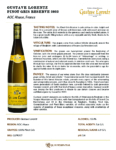 2022 Gustave Lorentz Pinot Gris Reserve – Fact Sheet