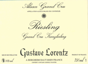 Gustave Lorentz Riesling Grand Cru Kanzlerberg – Front Label – Non-Vintage