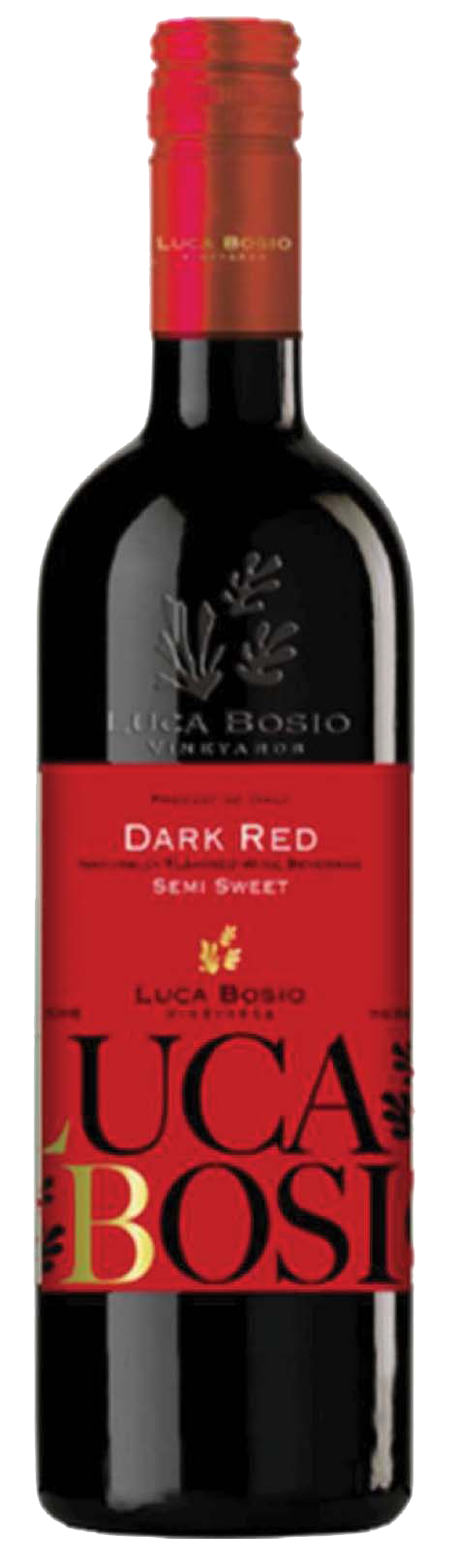 Luca Bosio Dark Red Semi Sweet - Bottle