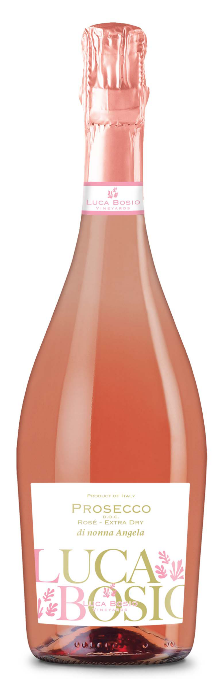 Luca Bosio Prosecco DOC Rosé Extra-Dry - Bottle - 750mL