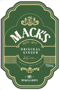 Mack’s Original Ginger Beer – Label – Non-Vintage