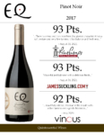 2017 Matetic Vineyards EQ ‘Granite’ Pinot Noir – Accolades Sell Sheet