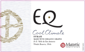 Matetic Vineyards EQ ‘Cool Climate’ Syrah – Front Label – Non-Vintage