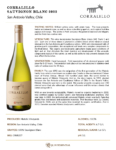 2022 Matetic Vineyards Corralillo Sauvignon Blanc – Fact Sheet