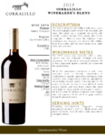 2019 Matetic Vineyards Corralillo Winemaker’s Blend – Fact Sheet