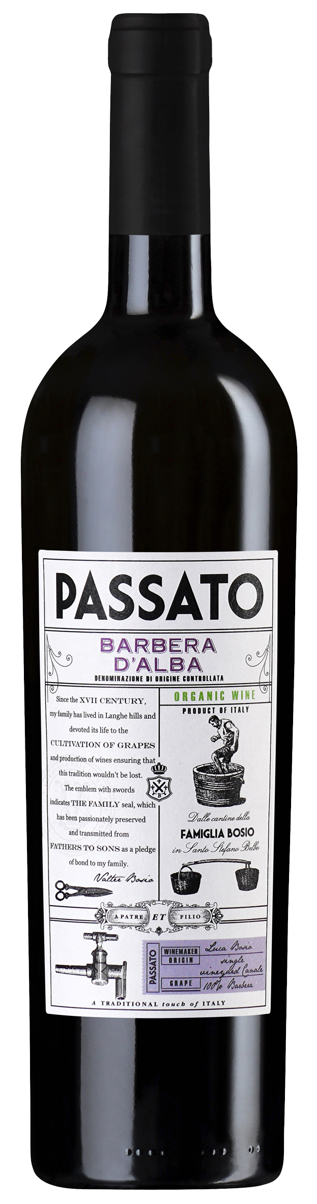 Passato Barbera d’Alba, Made with Organic Grapes - Bottle - Non-Vintage
