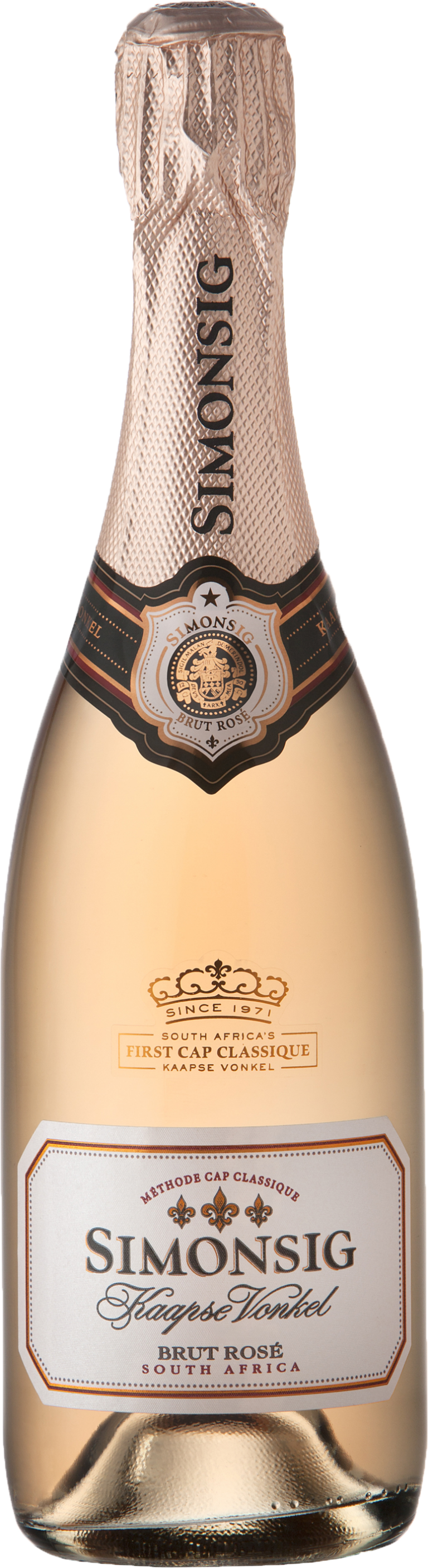 Simonsig Kaapse Vonkel Brut Rose - Bottle - Non-Vintage